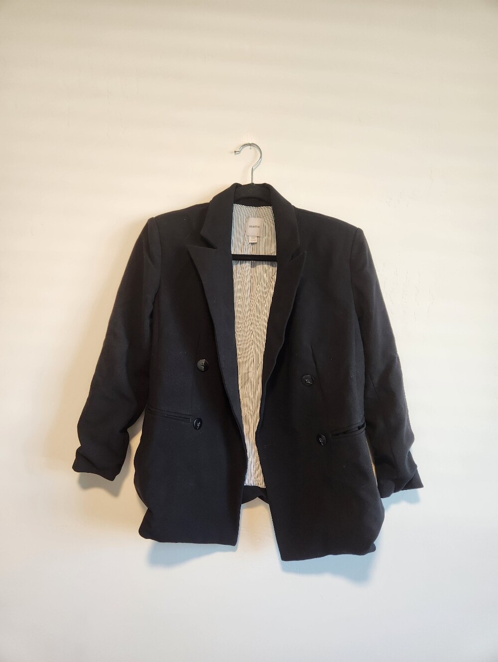 Mauve Anthropologie Double Breasted Blazer Size XSP
